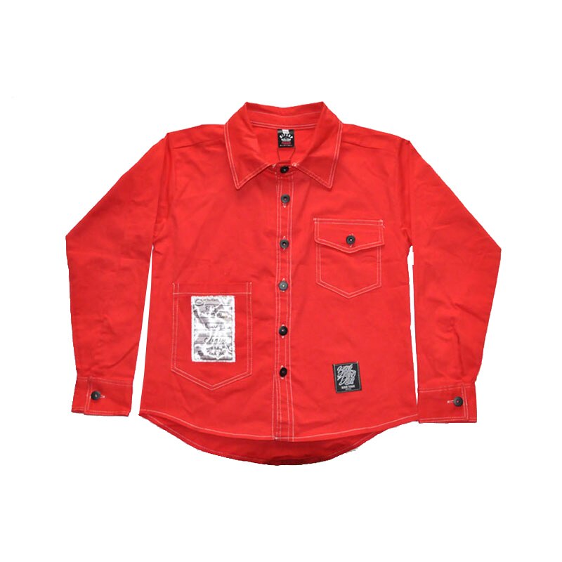 Dziewczyny Jazz nowoczesny taniec kostiumy odzież garnitury dzieci dzieci Hip Hop czerwona koszula Seatpants stroje kostiumy sceniczne DQS3281: Top / 150CM