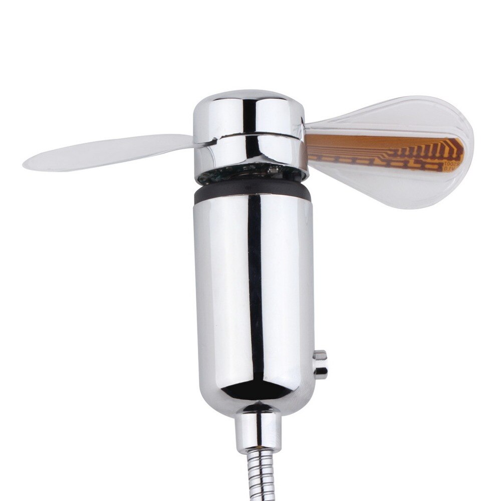 1pc Mini Gadget USB réglable Durable horloge LED de temps Flexible ventilateur USB avec lumière LED affichage du temps Gadget frais directe