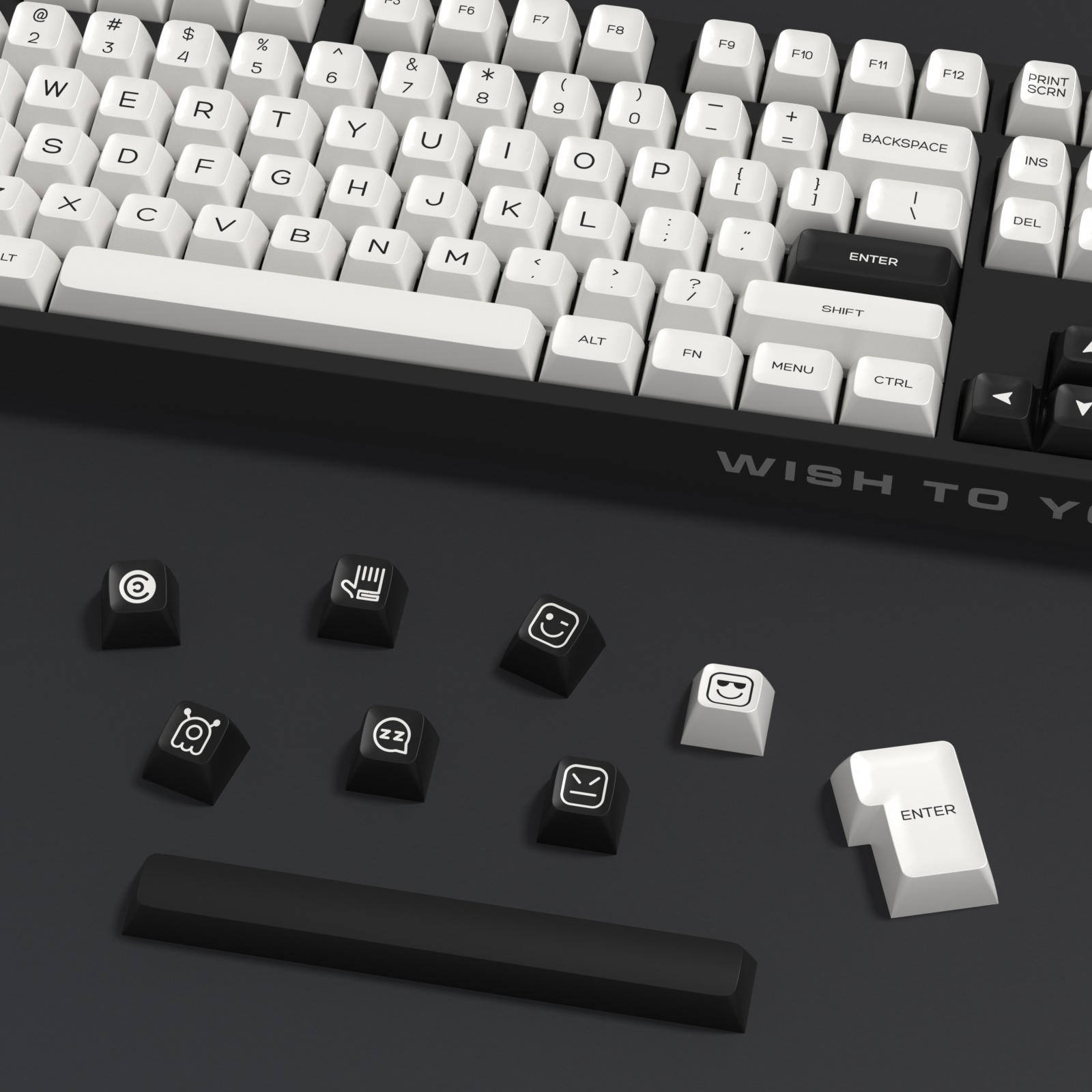 Kbdiy 161 tasten gmk bogen keycap set double shot pbt weiß sa profil keycaps gamer benutzer definierte iso für mechanische spiel tastaturen 7u