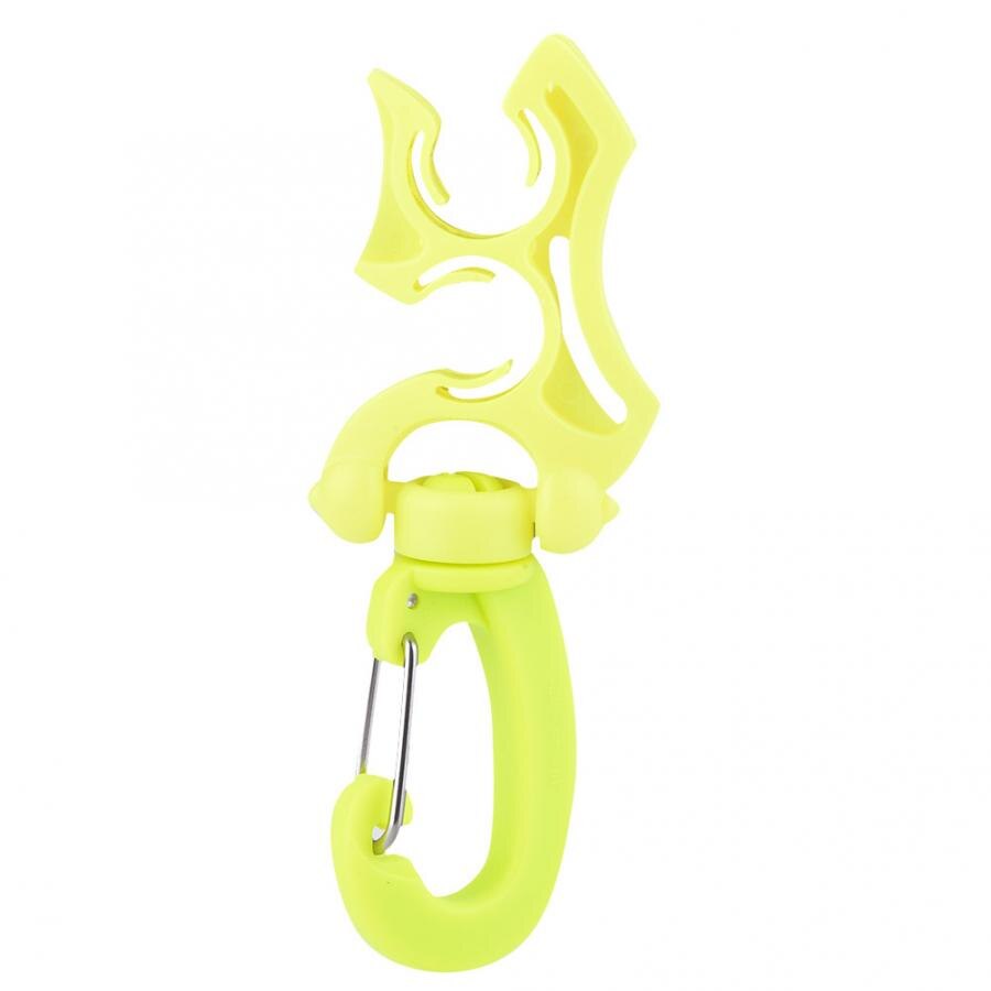 Regolatore Doppio BCD Supporto Del Tubo Flessibile con Clip di Fibbia Gancio Doppio BCD Clip Regolatore Fermo Fibbia per le Immersioni subacquee Lo Snorkeling: 1pcs Yellow