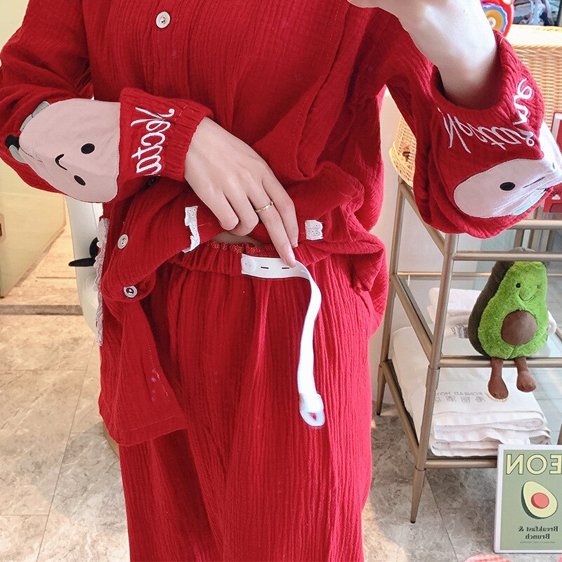 Moederschap Pyjama Verpleging Nachtkleding Borstvoeding Nachtkleding Dunne Katoen Gedrukt Moederschap Pyjama Set Moederschap Kleding
