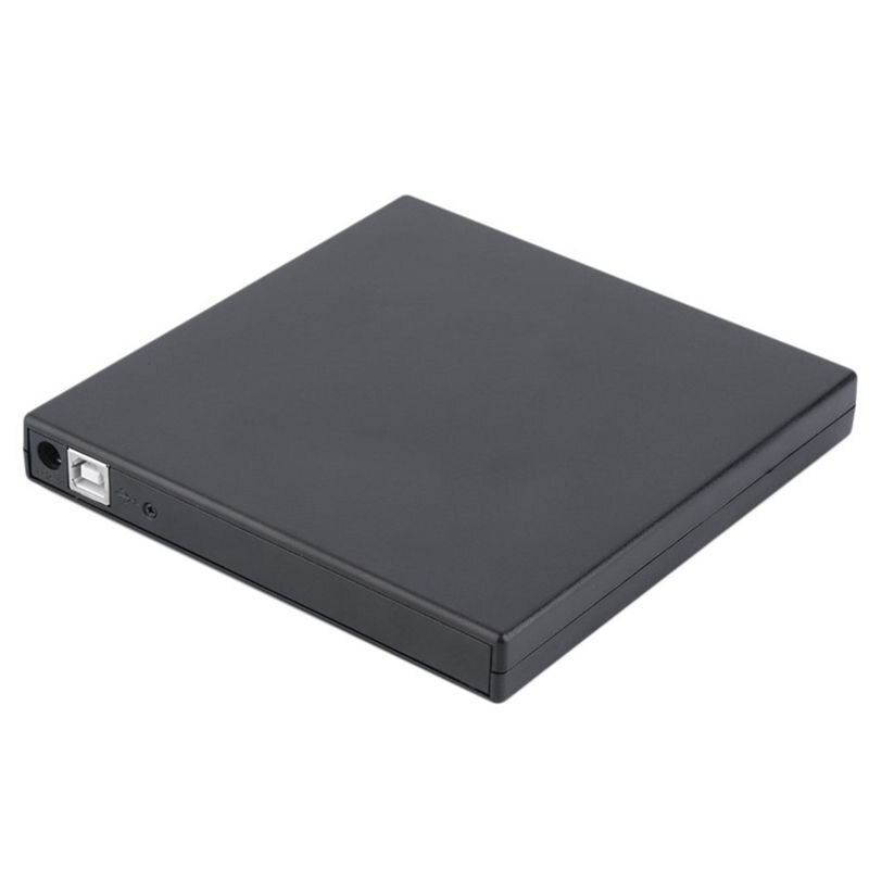 Black Ultra Slim USB External CD-ROM Drive x24 and DVD ROM Drive x8