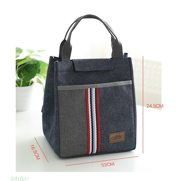 denim lunch bag thermal food insulated bag kids women or men casual cooler thermo picnic bag thermo lunch box