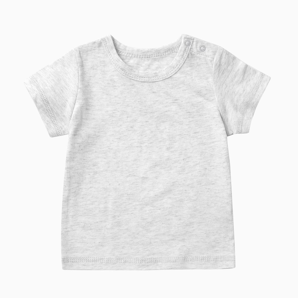 Short Sleeved Shirt 0-2y Boys And Girls Summer Casual T-shirt Toddler Girl Tops Kids Boy T-shirt Cotton Clothing Baby Boy Tops