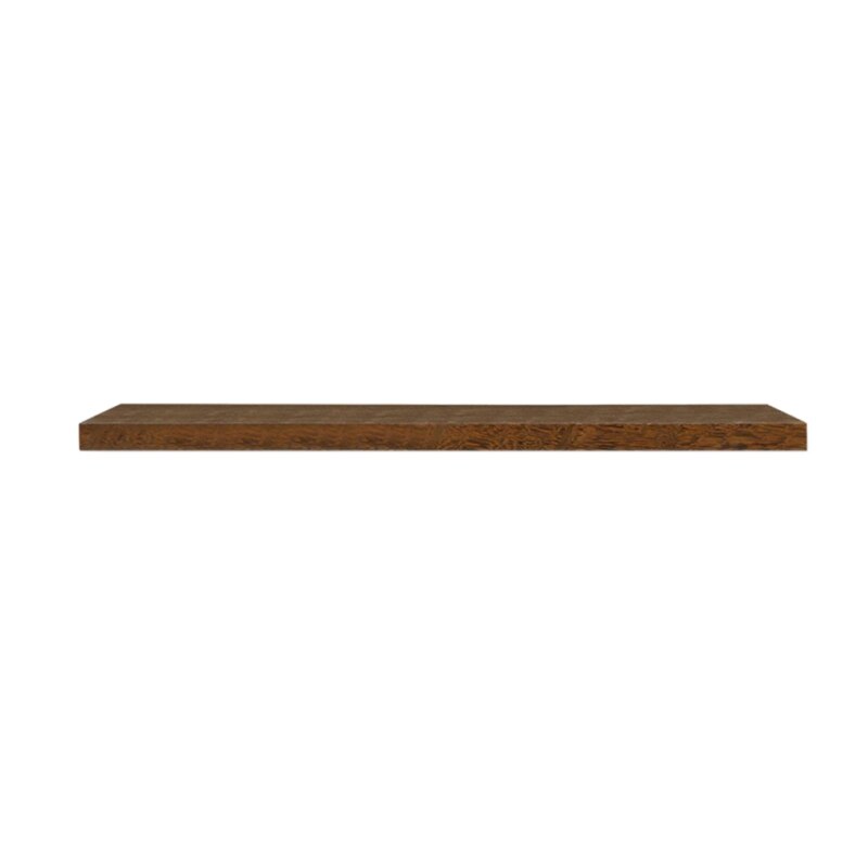 Country Rustic 3-Piece Floating Shelves Set – Wall Mounted, Black, Engineered Wood, 16x6.7 Inches, For Bathroom, Bedroom, Kitchen