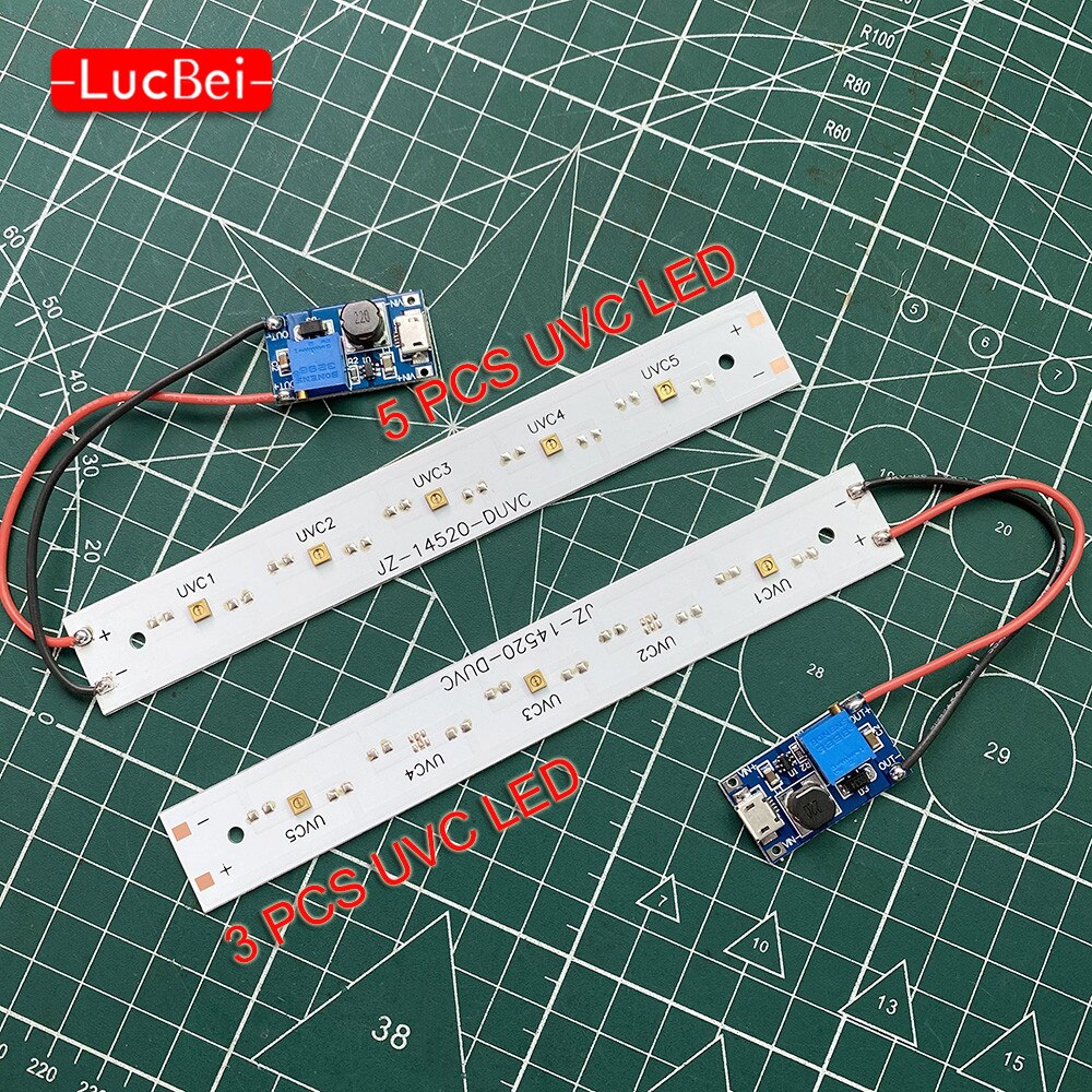 6V 275nm 5W Uvc Led Module Voor Uv Lamp Sterilisator Uvc Diepe Violet Ultraviolet Licht Voor sterilisatie