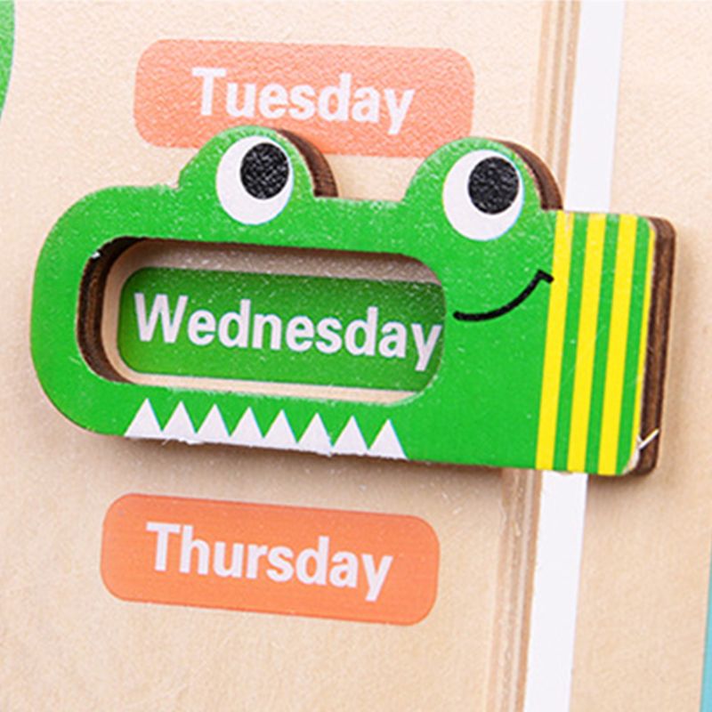 Reloj calendario multifunción juguetes educativos de aprendizaje preescolar para niños, niñas, Chico,