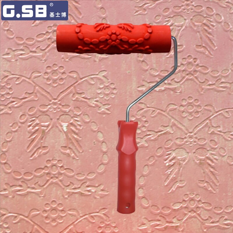 7 "tums roller tapet roller gsb verktygsset väggkonst dekor målarrullar 3d gummi flytande tapeter nr .154