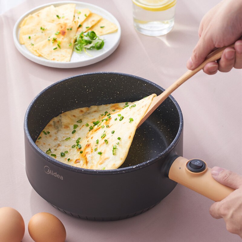 220V 1.2L Mini Multi Cooker Non-Stick Electric Rice Cooker Portable Frying Pan Fast Heating Pot For School Office Travel