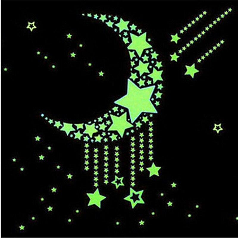 Glow In The Dark Star Stickers Op Thuis Muurtattoo Baby Kinderkamer Muurstickers