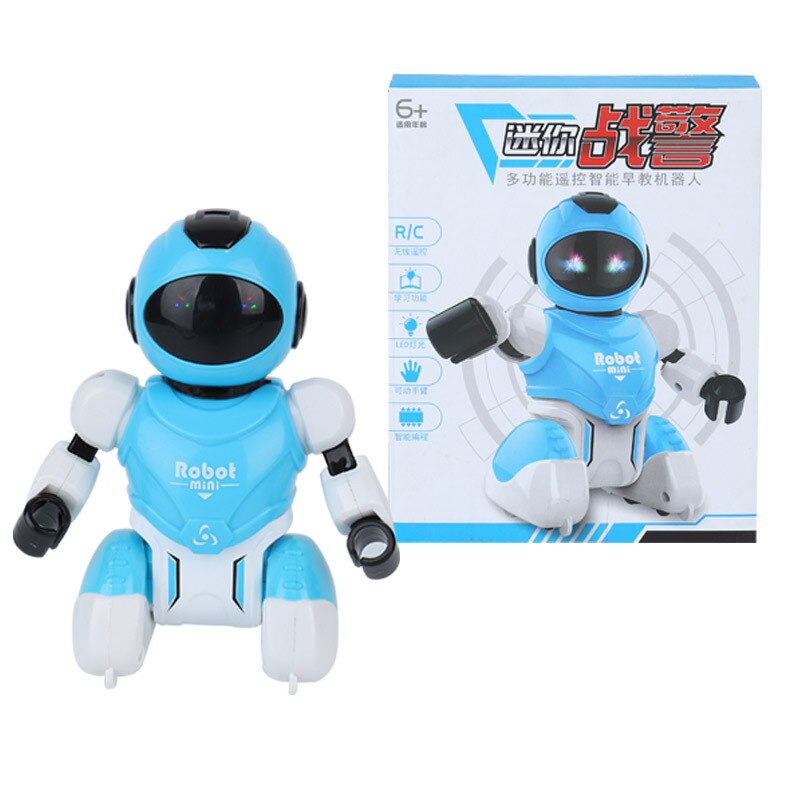 Cctoy Kinderen Elektrische Speelgoed Intelligente Mini Robots Interactieve Multi-Functionele Voice Vroege Onderwijs Educatief Speelgoed: Blauw