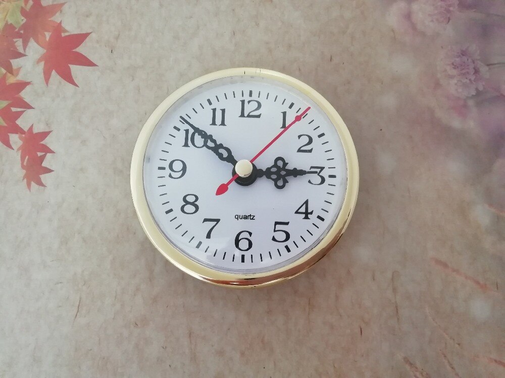 2PCS Gold Insert Quartz Clock FIT-UP Diameter 80mm Insert Clock for DIY Clock Accessories