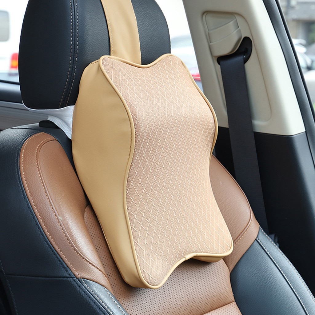 Auto Nekkussen 3D Memory Foam Hoofd Rest Auto Hoofdsteun Kussen Massage Reizen Nekkussen Ondersteuning Holder Seat Kussen Almohada