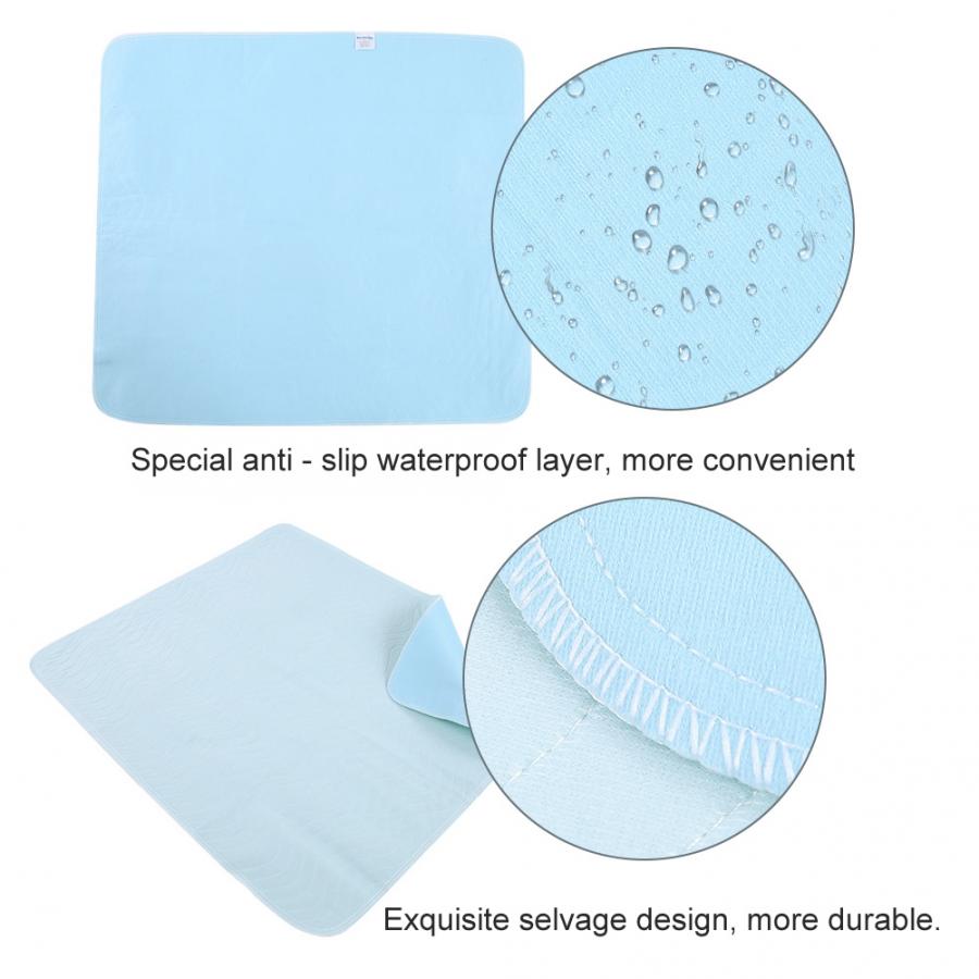 2Pcs Reusable Underpad Washable Waterproof Kids Adult Incontinent Pad ...