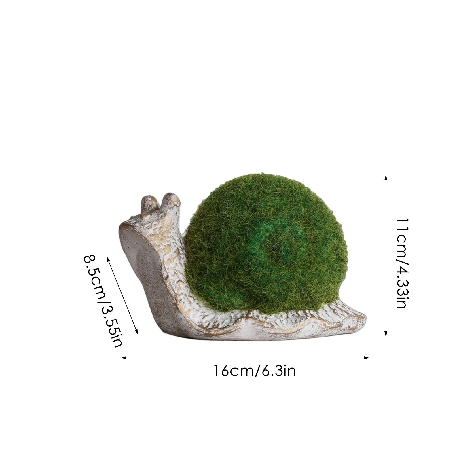 Rural Decoration Snails Resin Garden Courtyard Landscaping Simulated Animal Artificial Snail Carving Garden Decorations Rustic