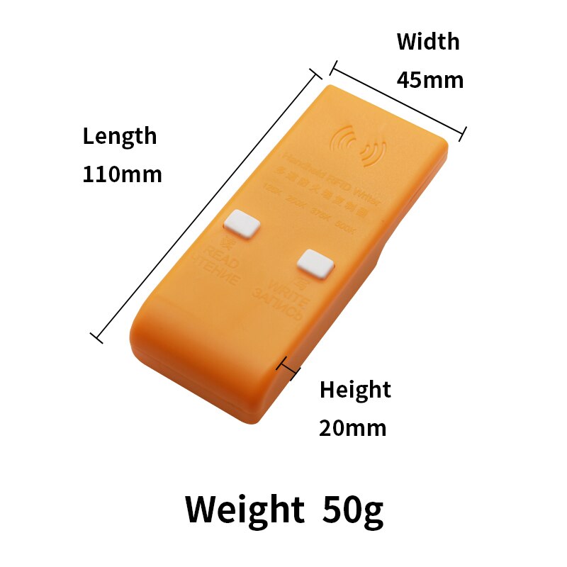 Handheld Rfid Writer Smart 125KHz/250/375/500KHz RFID ID Card Writer/Copier Duplicator Copier Writer Programmer Reader
