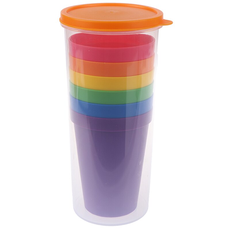 6 Kleur/Set Stapelen Cups Bijpassende Game Educatief Kleur Sorteren Speelgoed