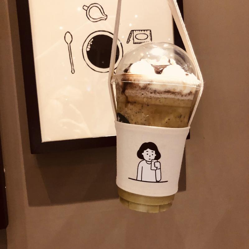 Eco-Friendly Beverage Bag Anti Cartoon Cute Teacup Set Hand Cup Cover Mug Wrap Coffee Milk Tea Small Bags Drinkware Canvas: 08