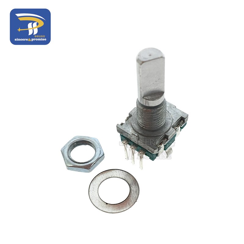 5PCS/LOT Half Rotary Encoder Code Switch/EC11/ Digital Potentiometer With Switch 5Pin Handle Length 20mm DIY
