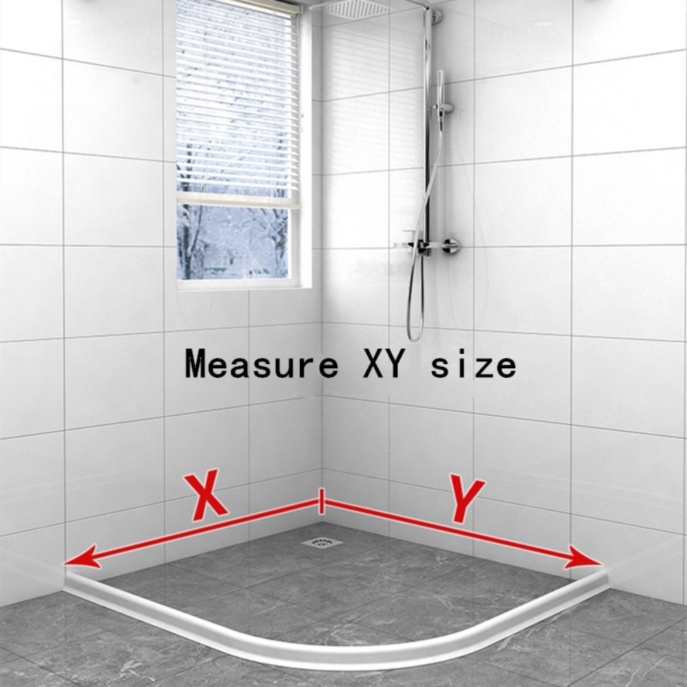 Bathroom Water Stopper Shower Barrier Door Threshold Water Blocking Wash Basin Splashproof Bendable Silicone Sealing Dam Barrier
