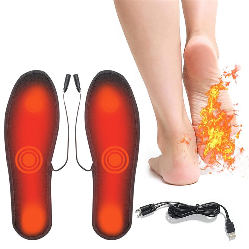 USB Erhitzt Schuh Einlegesohlen Füße warm Socke Pad matt Elektrisch Heizung Einlegesohlen Waschbar Winter warm Thermische Einlegesohlen unisex: 41-42