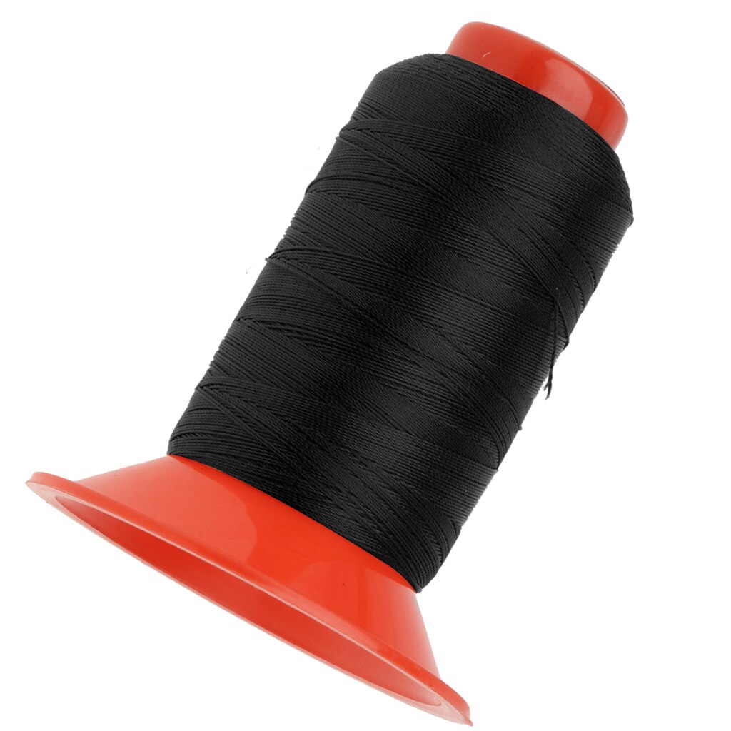 Black Colour 500 Meters Strong Bonded Nylon Tent Backpack Sewing Thread for Camping Tent Tarp Awning Backpack