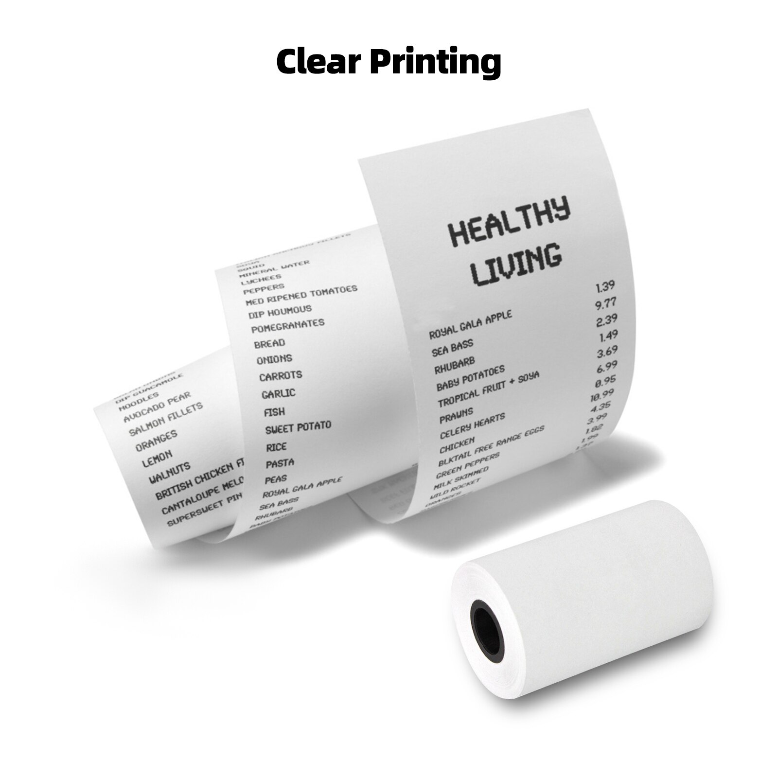 Farve termisk papir rulle 57*30mm regninger kvittering fotopapir klart print til peripage  a6 og paperang  p1/p2 3 ruller