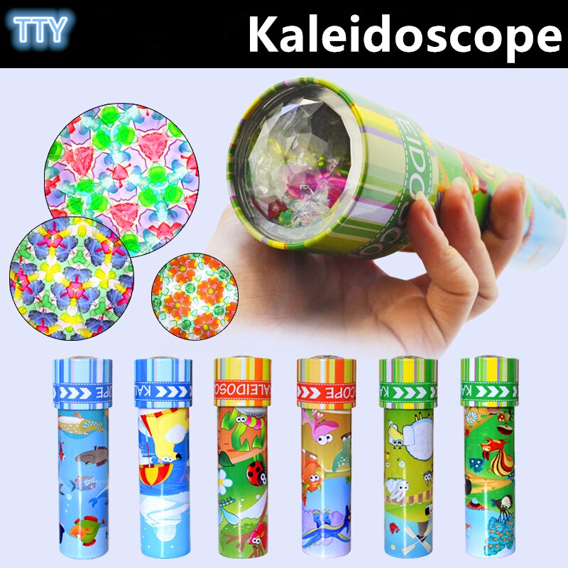 Caleidoscopio de rotación de gran tamaño para bebés, juguete de lujo para la primera infancia, 18cm, juguetes para Autismo para niños, los mejores