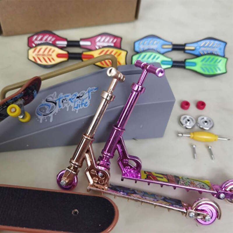 Mini hulajnoga dwukołowiec skuter zabawki edukacyjne dla dzieci Mini hulajnoga fingerboard Bike