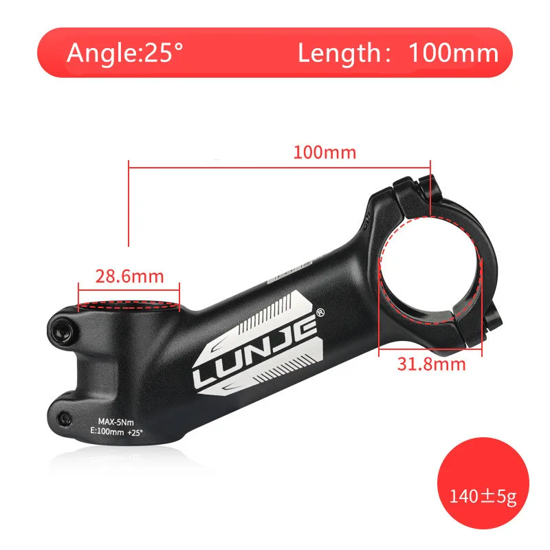 Ultralight Bike Stem 17 Degree Aluminium Alloy MTB Road Bicycle Stem 31.8mm 60/70/80/90/100/110 Mountain MTB Bicycle Power Parts: plum