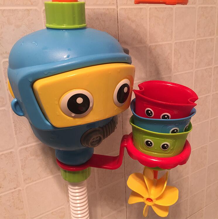 Baby bad legetøj badekar tilbehør vandhjul brusebad spray vand spil spil til bad badeværelse legetøj børn