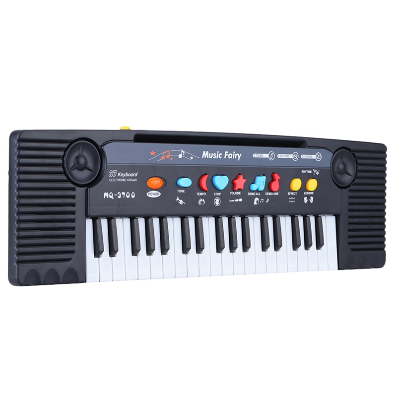 37 Toetsen Multifunctionele Mini Elektronische Keyboard Piano Muziek Speelgoed Met Microfoon Educatief Electone Cadeau Voor Kinderen Baby