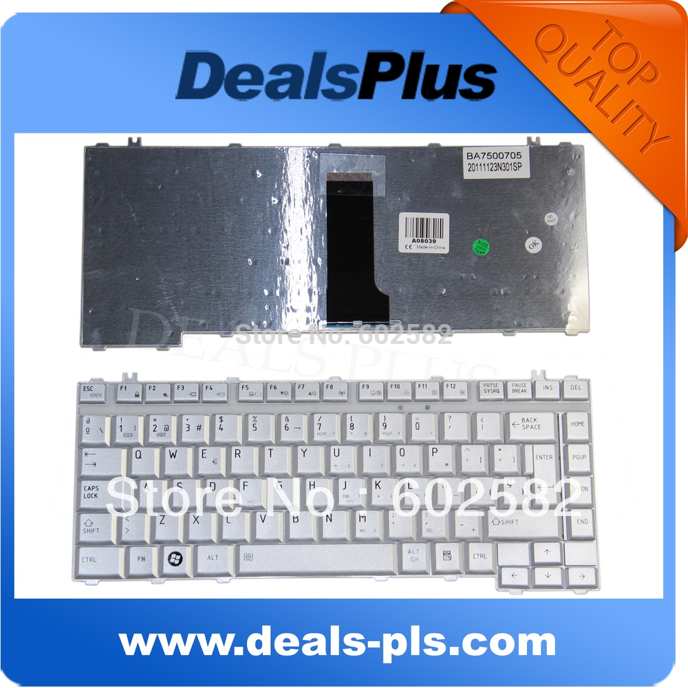Laptop Sp Toetsenbord Voor Toshiba Sat A200 M200 A300 M300 L300 L305D M205 L200 L205 Spaans Toetsenbord Zilver