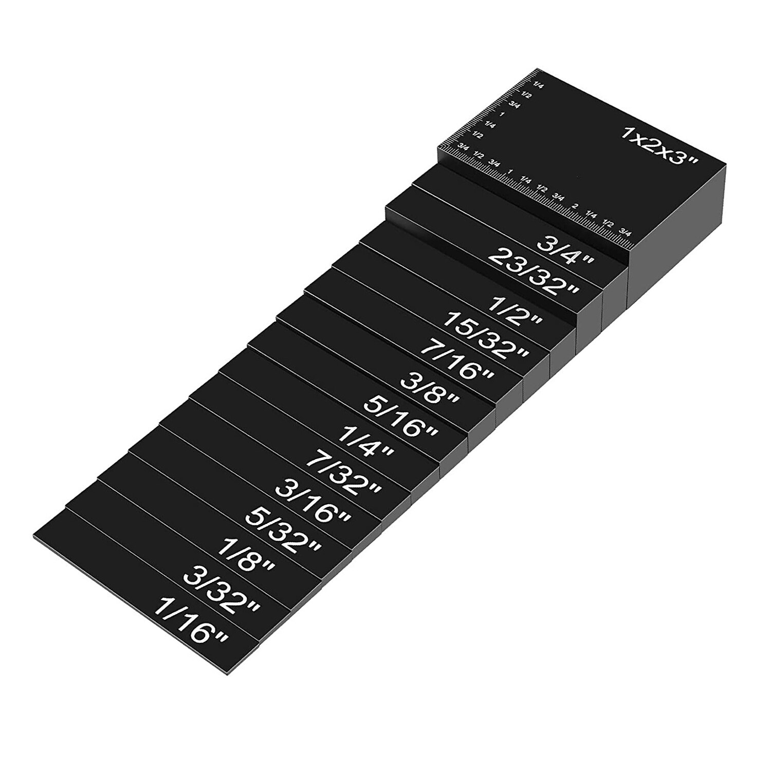 15/7Pcs/Set Precision Saw Setup Blocks Guage Table Setup Bars Depth Test Distance Alloy Set Up Bar Woodworking Measuring Block: B 15pcs