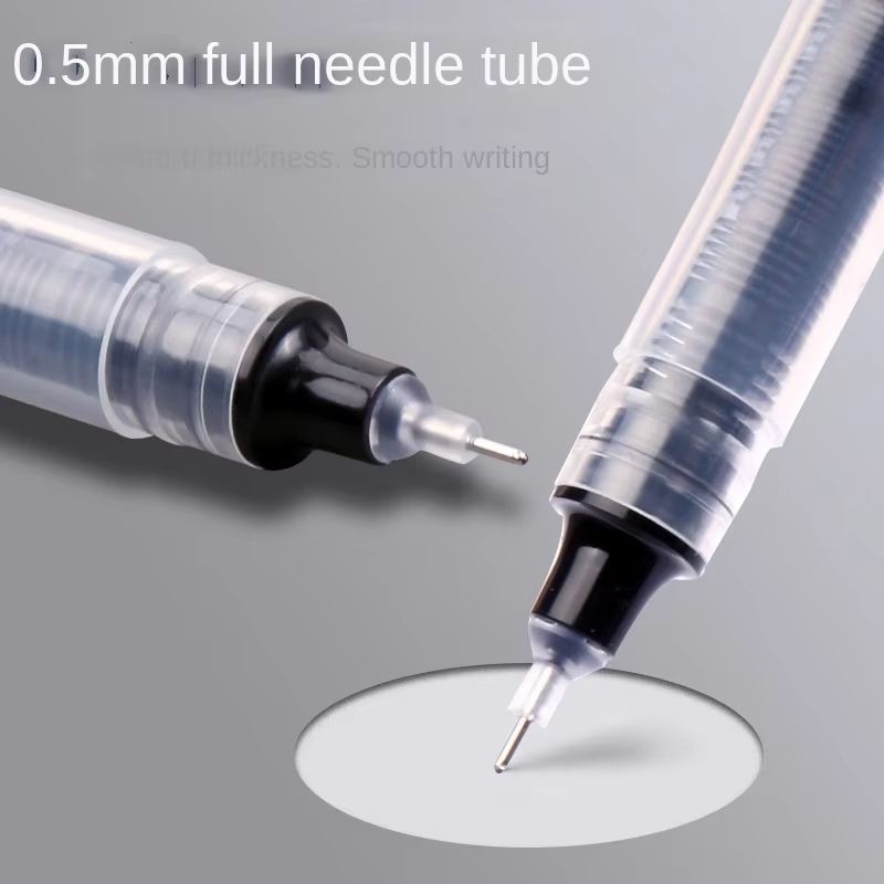 10Stck Prüfung Unterschrift Kugelschreiber 0,5mm Schwarz Blau Tinte Hohe Kapazität Gel Stifte Für Schreiben Schule Büro Schreibwaren
