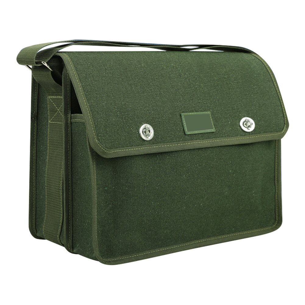 Electrician Tool Storage Bag Multi Pockets Double Layer Thickened Larger Capacity Carrying Canvas Repairing Heavy Duty Portable