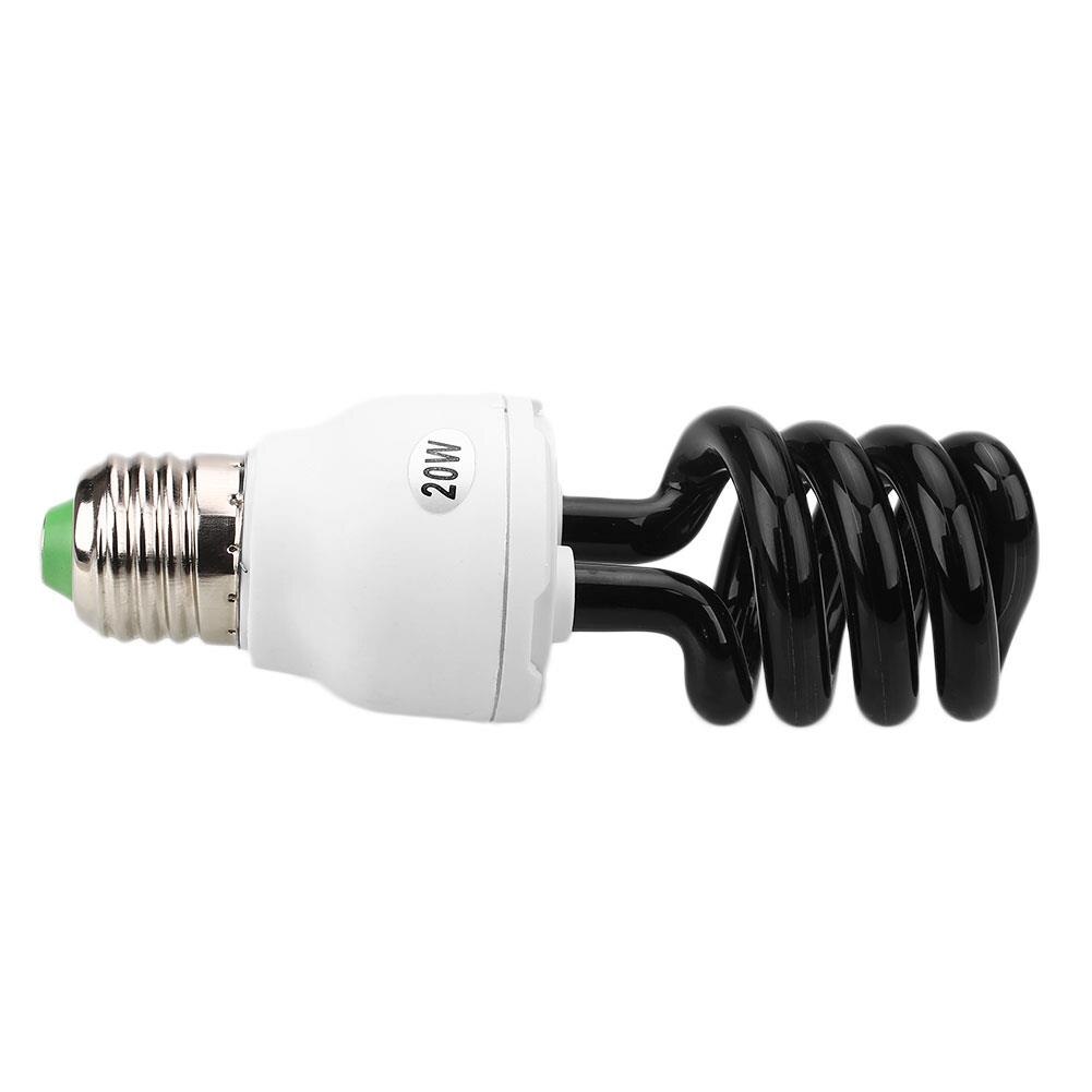 Lámpara de tornillo pequeño ultravioleta 20W 20W lámpara de tornillo esterilizar E27 E27 fluorescente luz negra 220V Luz de bajo consumo bombilla UV