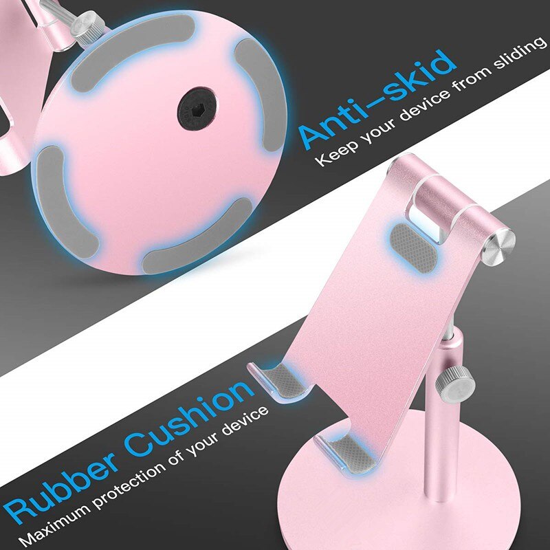 Justerbar bordholder til tablet iphone aluminium metal tablet holder til ipad pro mini samsung uchwyt na tablet