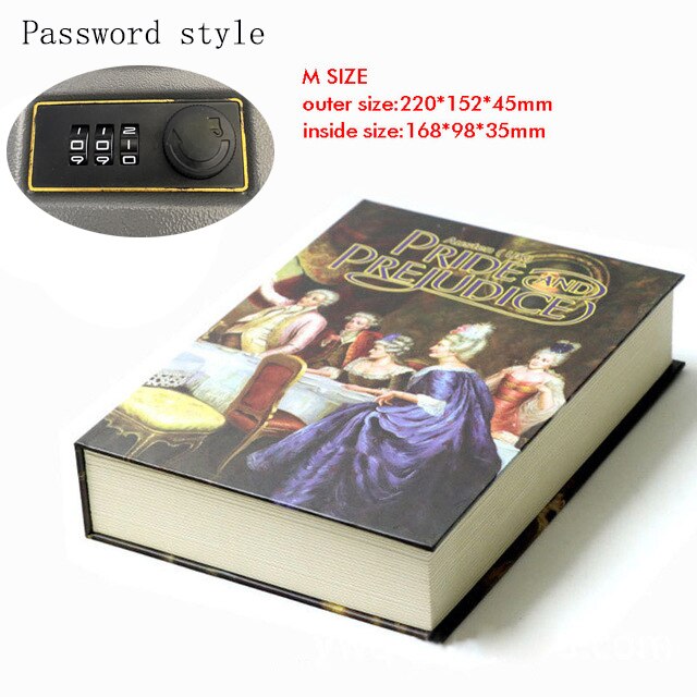 Caja de seguridad oculta tipo libro, Libro Secreto de , simulación de Metal y acero, estilo clásico, tamaño M: Pride-Size M