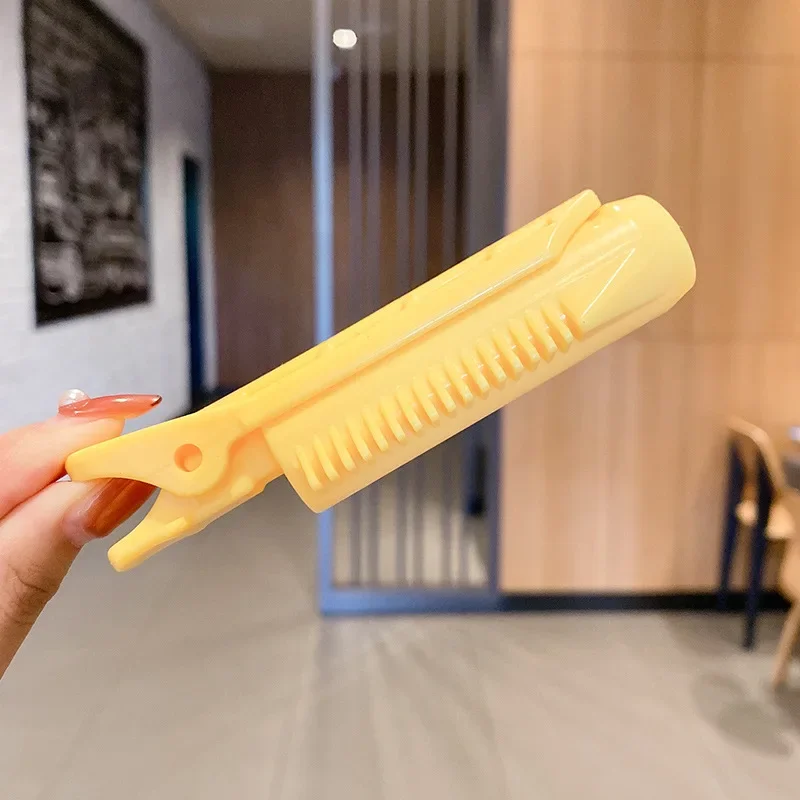 Pinzas rizadoras de pelo para mujer, pinzas para rizar el pelo, varillas para la permanente de raíces, rodillos de estilismo, herramientas de bricolaje esponjosas, Clip de volumen de raíz para mujer, 2 piezas: Blanco