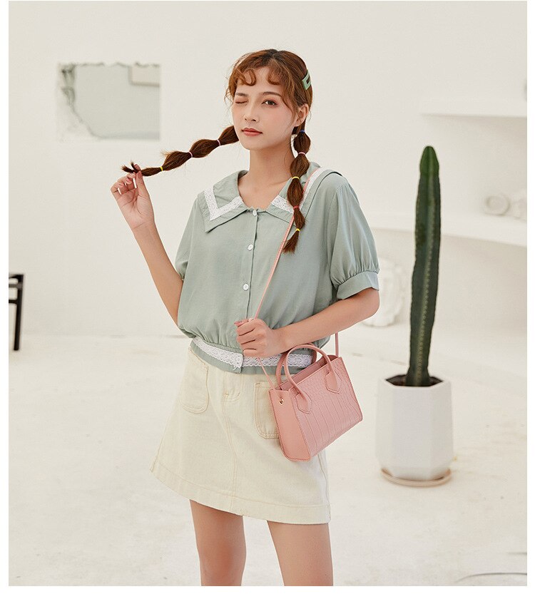 Trend Vrouwen Krokodil Patroon Crossbody Handtassen Vintage Classic Solid Stijl Schoudertas Stijlvolle Tote Voor Dames