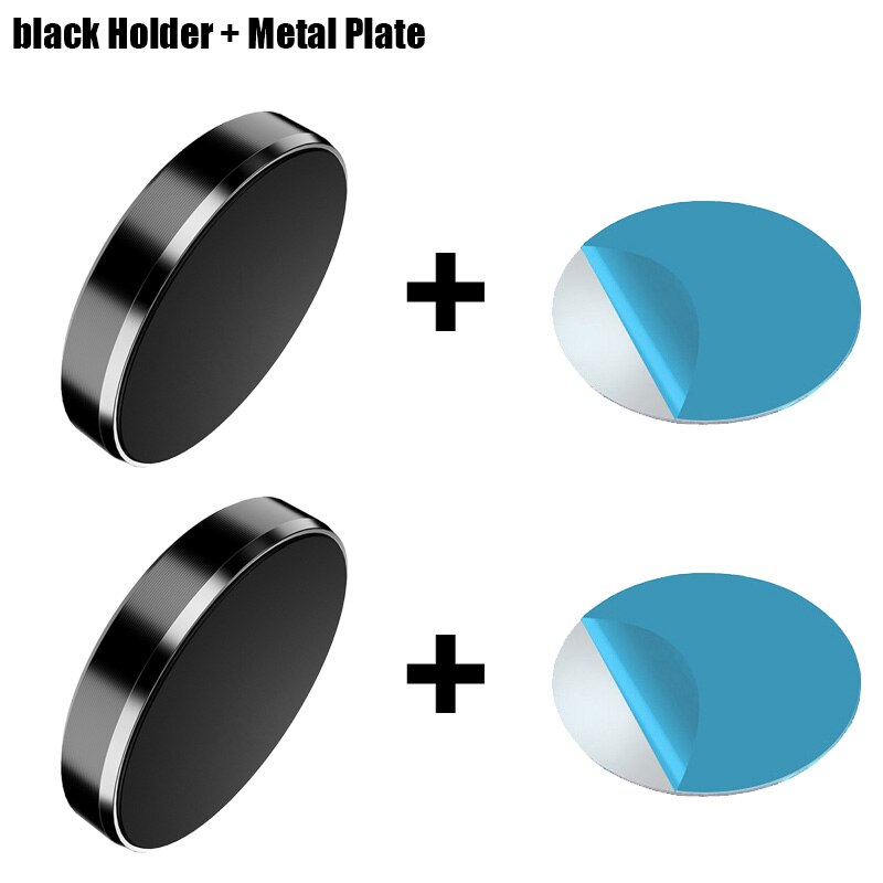 Soporte magnético para teléfono móvil, 2 uds., redondo, para salpicadero de coche, soporte de montaje para teléfono móvil, adhesivo de imán de pared Universal: Azul cielo