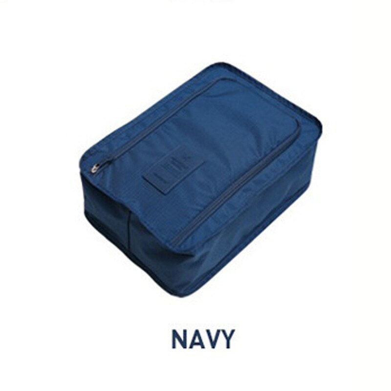 Portable Travel Storage Shoes Bag Waterproof Hanging Shoe Bag Organizer Shoe Sandals Carry Bag Protector Container: NAVY