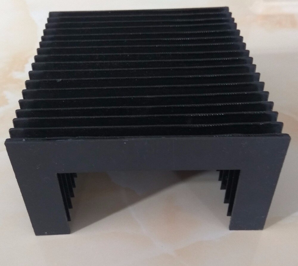 T12 protective bellows cover for machine tools 260mm x 60mm x Lmax600mm