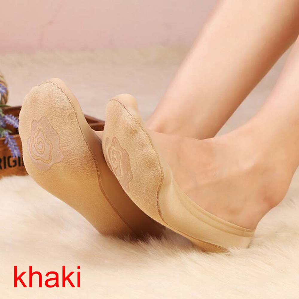 1 paire de chaussettes d'été en coton à fleurs et dentelle pour femmes, confortables, antidérapantes, invisibles, à la cheville, élastiques, courtes: 13