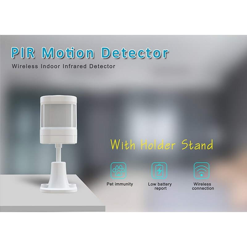 2Pcs P20 43Hz Wireless Anti-Pet Infrared Detector Indoor PIR Motion Detector for WIFI GSM Home Security Alarm System