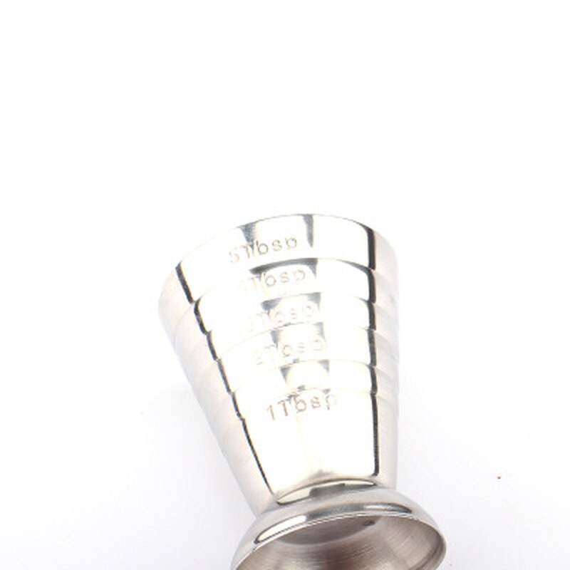 1PC 75ML Stainless Steel Measure Cup Cocktail Tool Bar Mixed Drink Accessories 3 In 1 Cocktail Tools Bar Jigger Cup