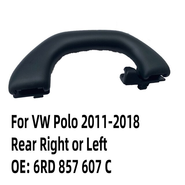 • Nuovo nero anteriore posteriore superiore soffitto maniglia impostato per VW polo 9N 2011 -2013 2014 2015 2016 2017 2018 2019 6RD857607C: posteriore