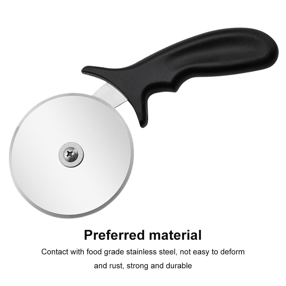 4 Inch Stainless Steel Pizza Cutter Wheel Sharp Pizza Slicer With Frosted Handle Comfortable To Grip For Kitchens Restaurants