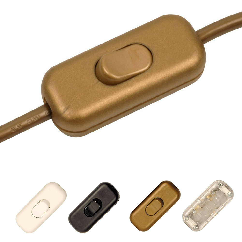Lámpara de noche de 250V/2A, interruptor de botón, modelo 303, lámpara de escritorio y lámpara de pie, luces LED, interruptor en línea para dormitorio